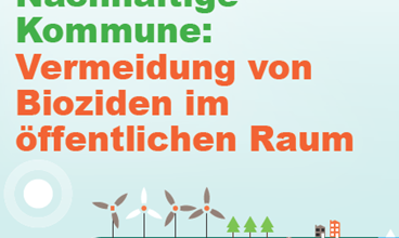 Vermeidung von Bioziden im öffentlichen Raum: Ein  Flyer von PAN Germany empfiehlt die Verwendung der WIDES
